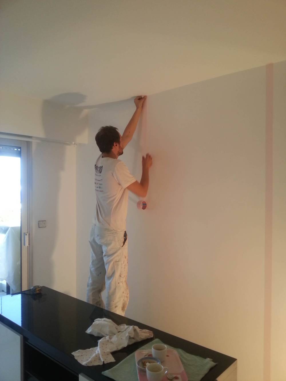 Orlando père et fils peinture décors dune chambre a Cagnes sur Mer (3)