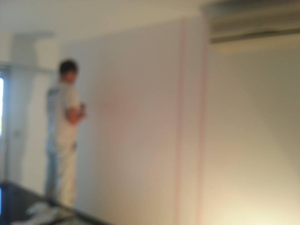 Orlando père et fils peinture décors dune chambre a Cagnes sur Mer (2)