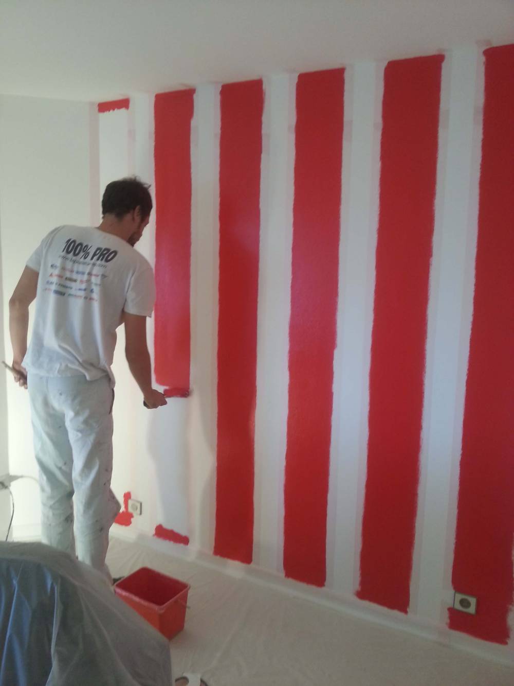 Orlando père et fils peinture décors dune chambre a Cagnes sur Mer (4)